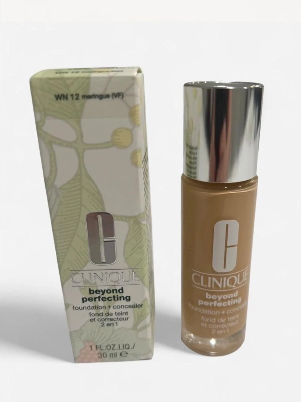 Clinique Beyond Perfecting Foundation + Concealer - MERINGUE WN 12 - Full Size
